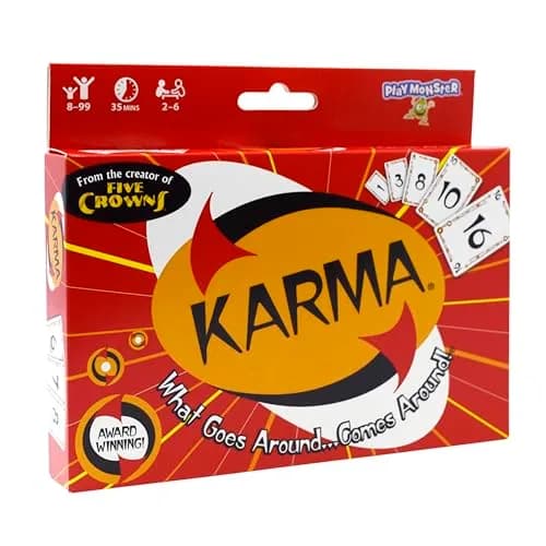 KARMA Playing Cards Game for Kids, Family Games Night, Travel Game | Award-Winning Strategy Game thumbnail 1