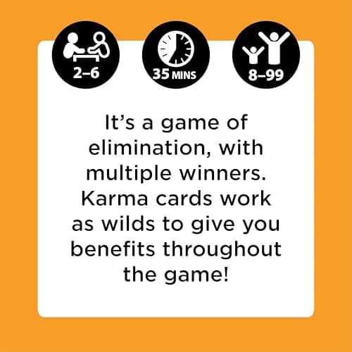 KARMA Playing Cards Game for Kids, Family Games Night, Travel Game | Award-Winning Strategy Game thumbnail 3