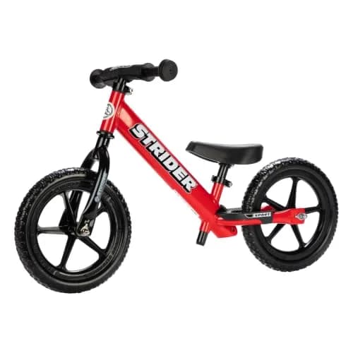Strider 12 Sport No Pedal Balance Bike for Kids 12 in. Red | Helps Kids Learn Faster & Balance thumbnail 1