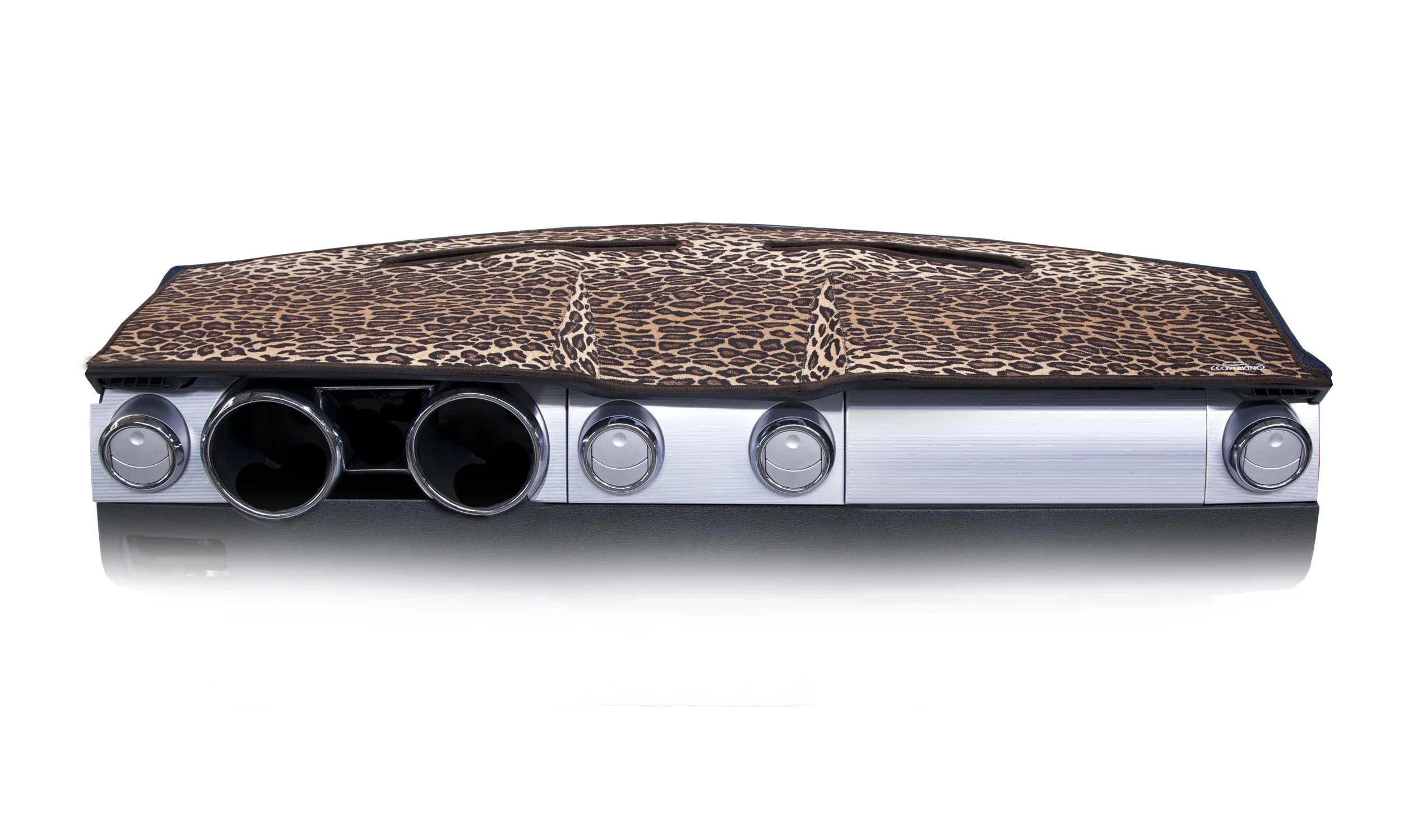 Coverking Custom Fit Dashboard Cover for Select Kia Optima Models - Velour (Cheetah) | Protects against Sun Damage & Glare - main product image