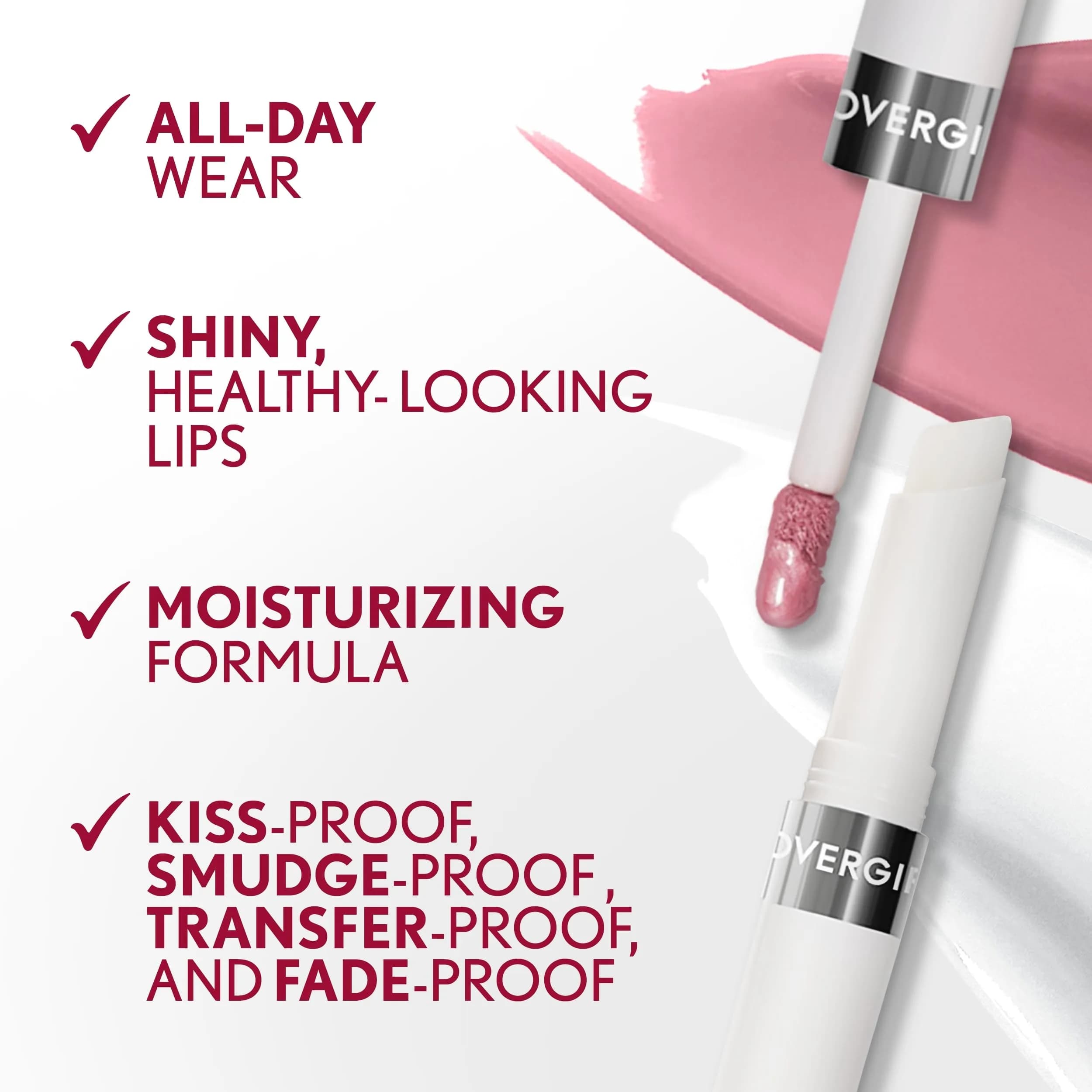 COVERGIRL Outlast Lipcolor Mauve Muse 585 0.06 Fl Oz (1.8 ml) | Long-Wearing Lip Color with Moisturizing Topcoat - view 2