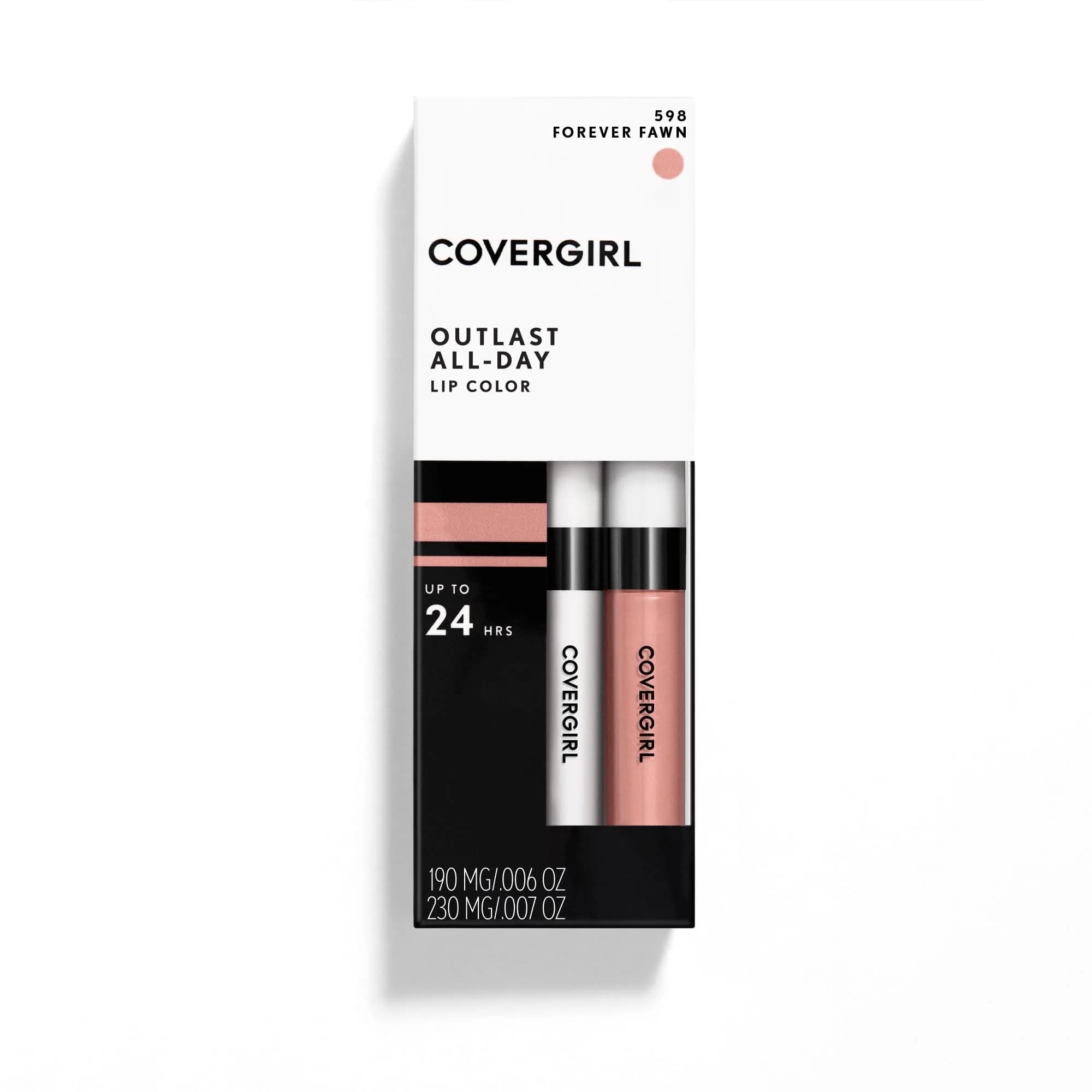 COVERGIRL Outlast Lipcolor Forever Fawn 598 0.18 ml (0.06 Fl Oz) | Long-Lasting Lip Color with Moisturizing Topcoat - view 4