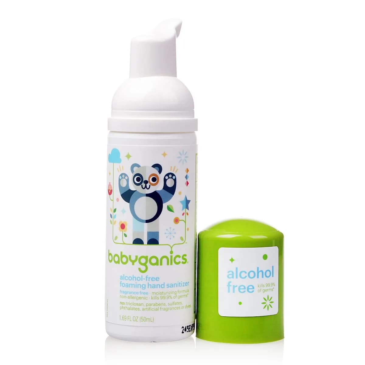 Babyganics Alcohol Free Foaming Hand Sanitizer 50ml (1.69 Fl Oz) | Pediatrician & Dermatologist Tested - view 3