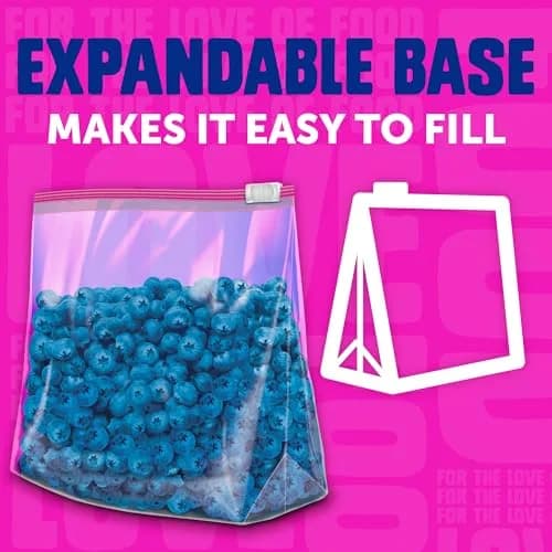 Ziploc Quart Slider Food Storage Bags 1 Quart (42 Count) | Power Shield Technology for More Durability thumbnail 5