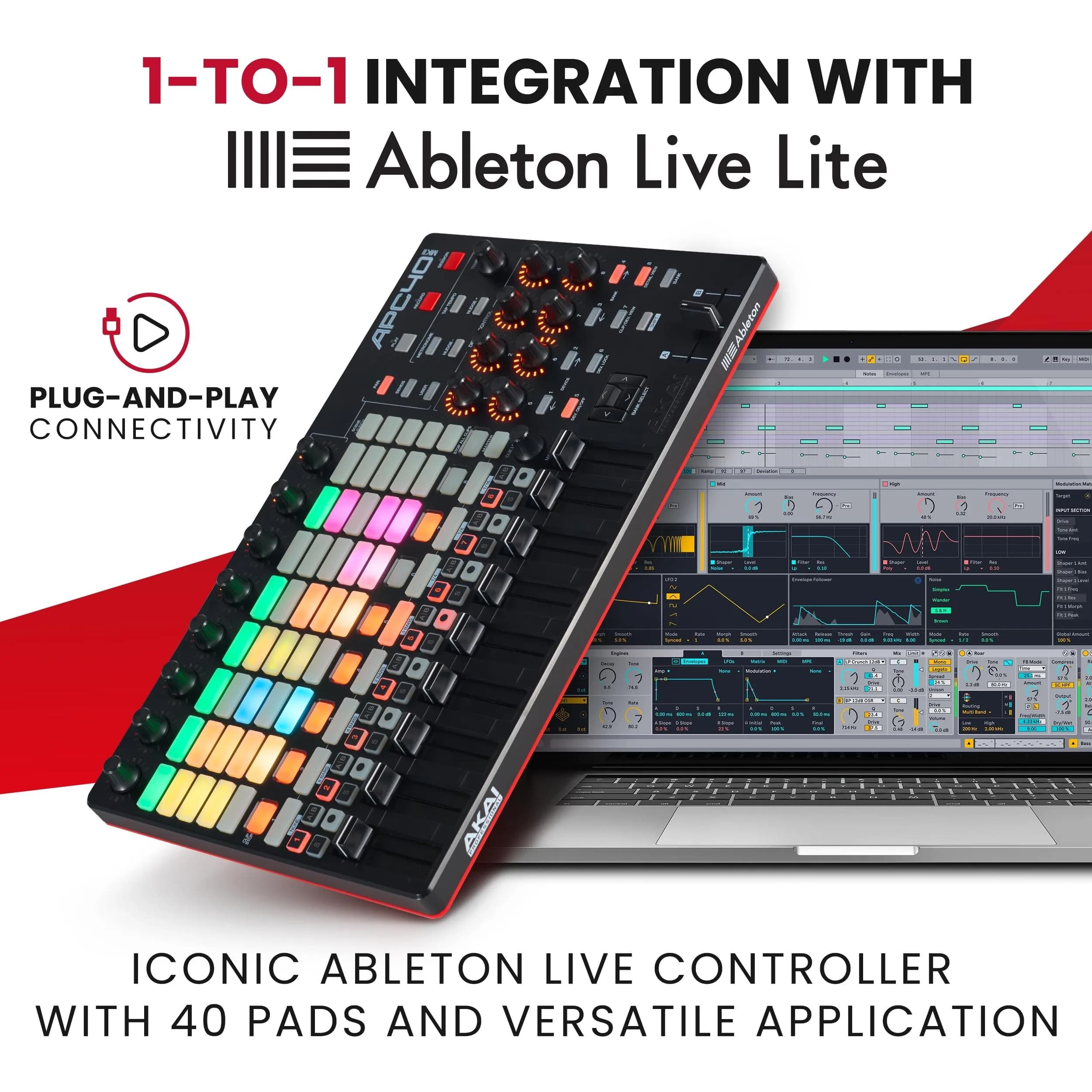 Akai Professional APC Key 25 MK2 - Black 25-Key USB MIDI Controller with Velocity-Sensitive Keys & RGB Pads - view 2