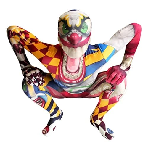 Morphsuits Scary Clown Costume for Kids, Halloween Costume for Kids, Large | Spooky Circus Theme for Boys & Girls thumbnail 1