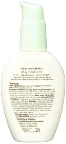 Aveeno Clear Complexion Daily Moisturizer 360ml (12 Fl Oz) | Acne-Fighting & Tone Evening thumbnail 2