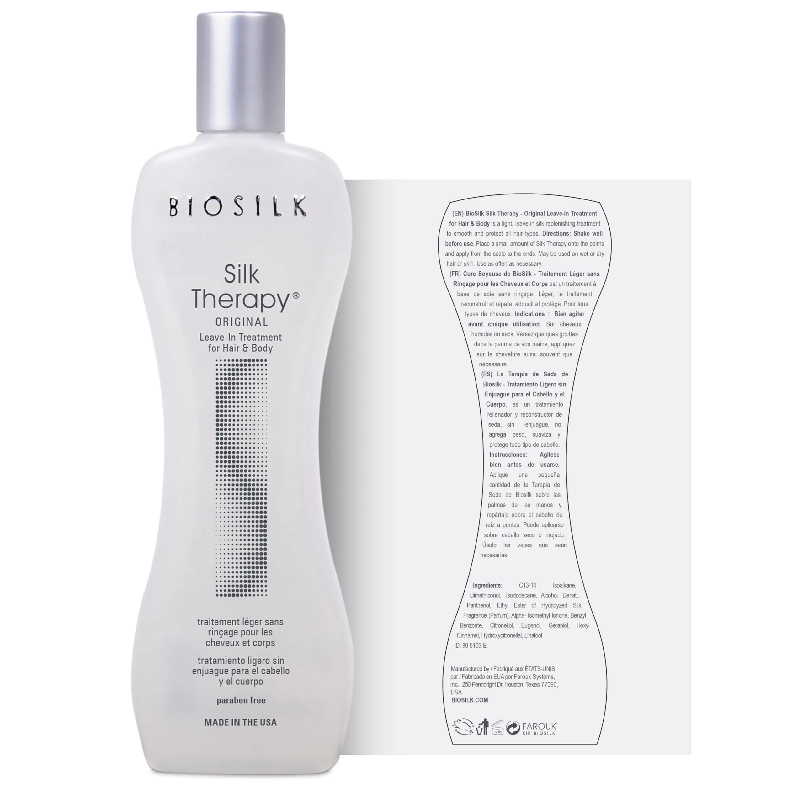 BioSilk Silk Therapy Original Leave-In Hair Treatment 67ml (2.26 Fl Oz) | Repairs, Smooths & Protects All Hair Types - view 5