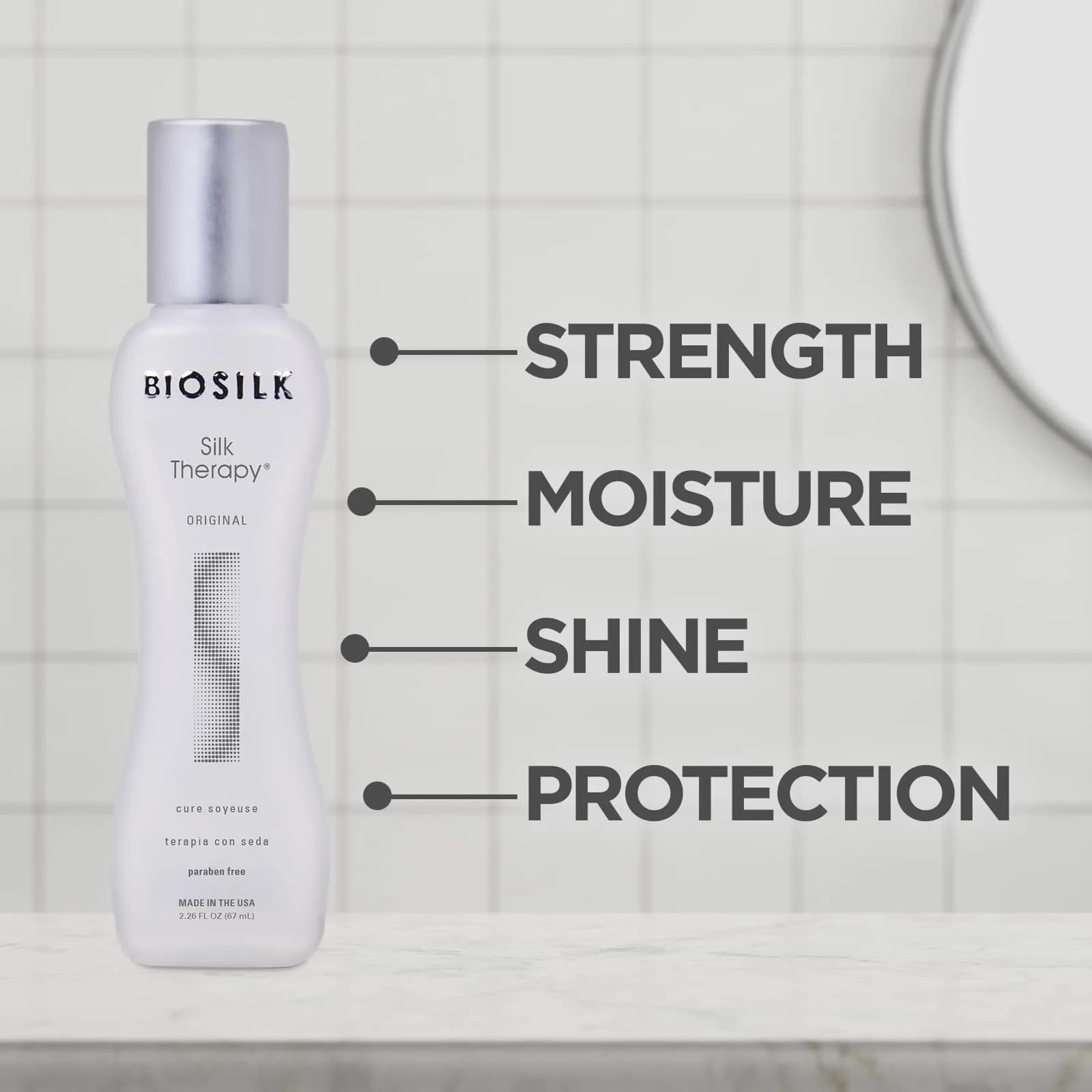 BioSilk Silk Therapy Original Leave-In Hair Treatment 67ml (2.26 Fl Oz) | Repairs, Smooths & Protects All Hair Types - view 3