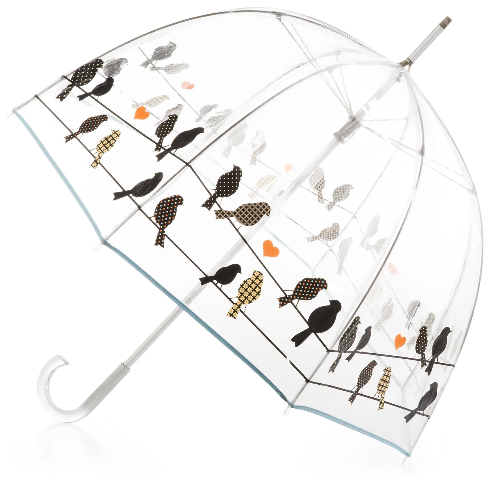 totes Signature Clear Bubble Umbrella 130cm (51") | Windproof Auto Open Stick Umbrella for Travel & Events - main product image