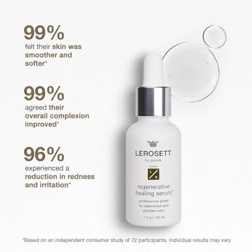 Gunilla Of Sweden LEROSETT Healing Hydration Serum for Pimples & Irritated Skin, Vegan, 1 oz | Supports Skin Healing & Moisturization thumbnail 3