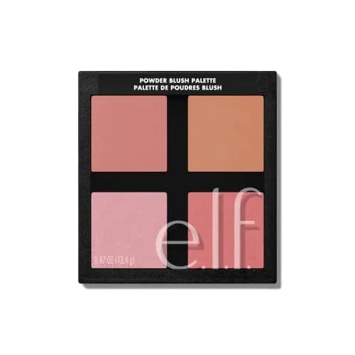 e.l.f. Powder Blush Palette, 4 Shades, Light | Long-Lasting Pigment, Vegan thumbnail 1