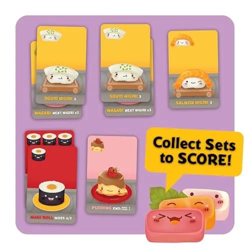 Gamewright Sushi Go! Card Game, 108 Cards | Educational Game for Kids Ages 3+ thumbnail 4