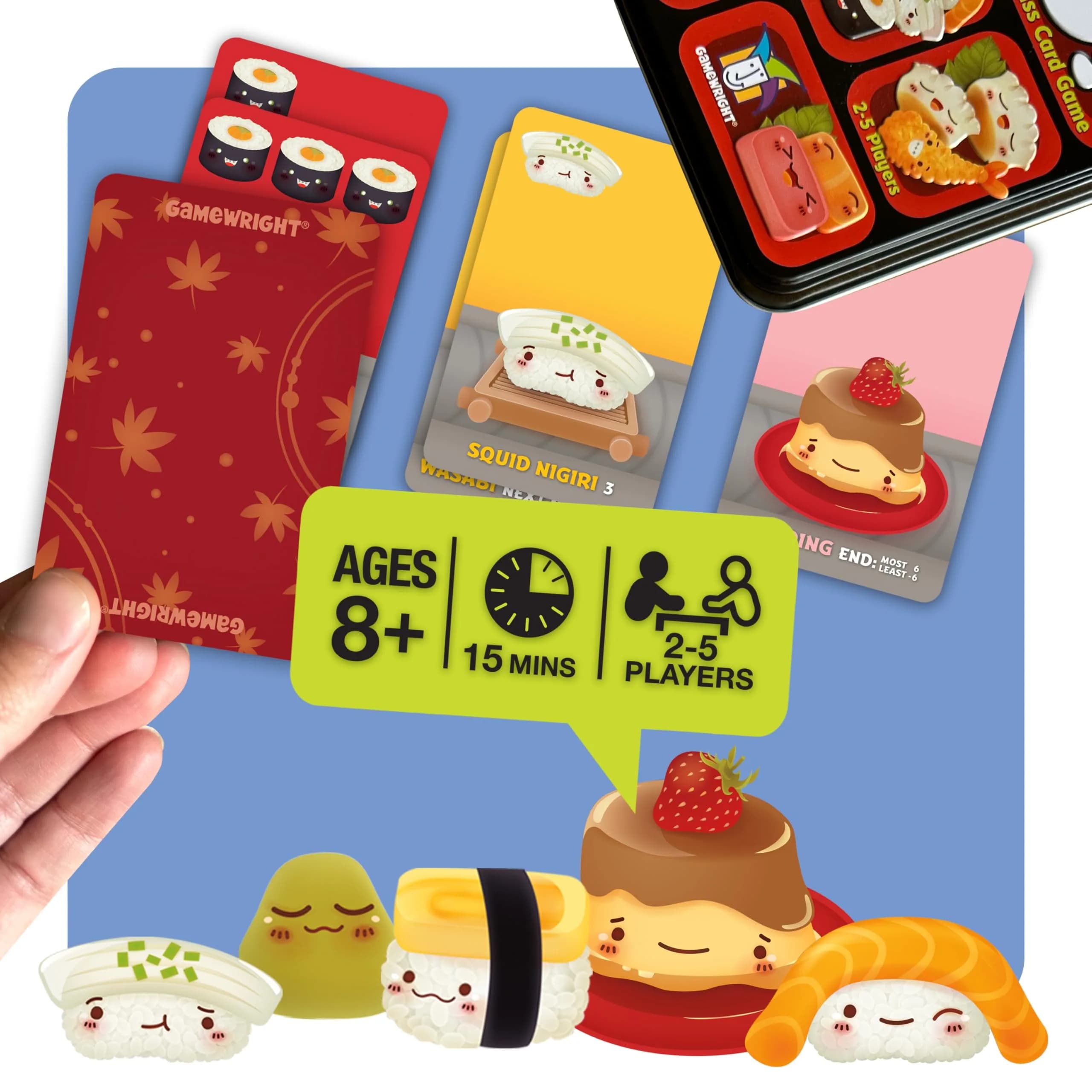 Gamewright Sushi Go! Card Game, 108 Cards | Educational Game for Kids Ages 3+ - view 6