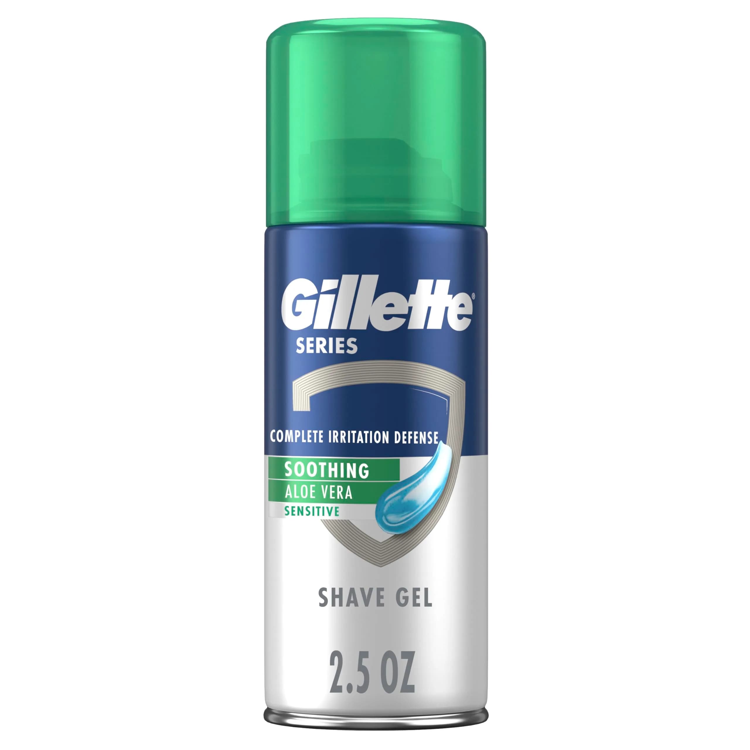 Gillette Series Soothing Shaving Gel for Men 2.5 oz | Protects Sensitive Skin & Reduces Irritation — Multicolor