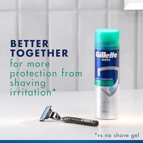 Gillette Series Soothing Shaving Gel for Men 2.5 oz | Protects Sensitive Skin & Reduces Irritation thumbnail 4