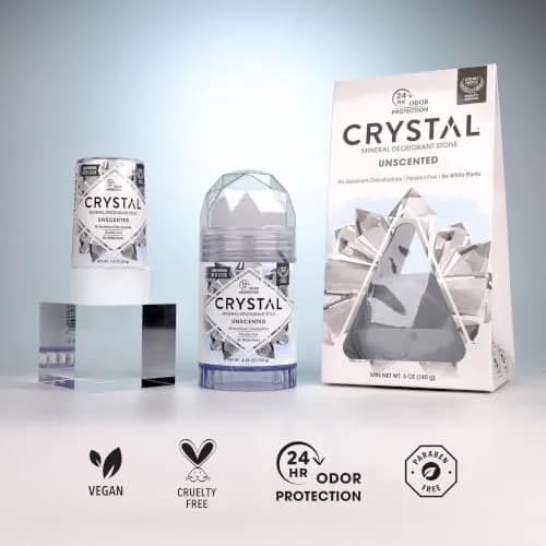 Crystal Essence Mineral Deodorant Stick Unscented 1.5 fl oz (44 ml) | 24-Hour Odor Protection thumbnail 9