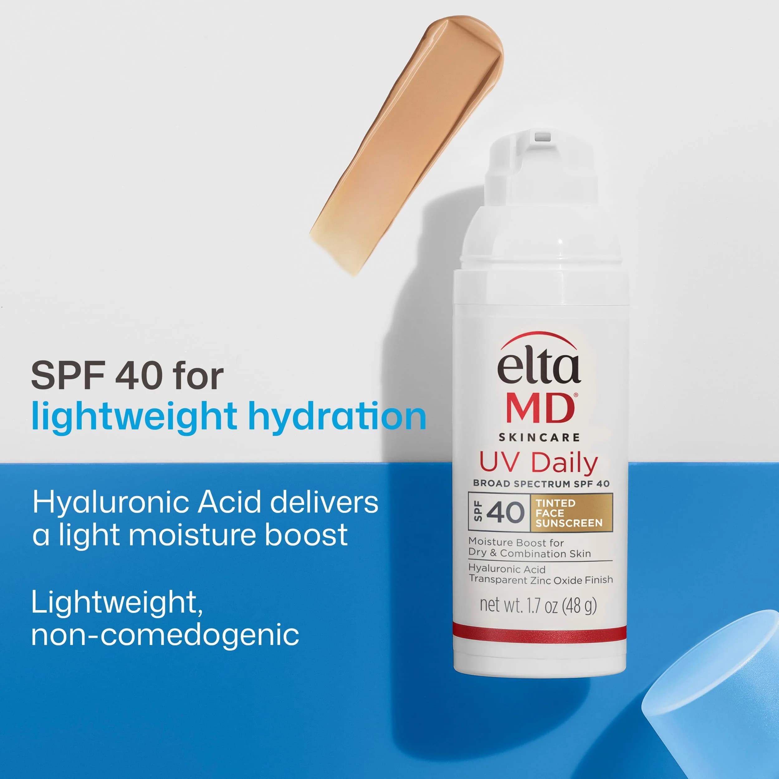 EltaMD UV Daily Tinted Hydration+ SPF 50 Face Sunscreen Moisturizer with Hyaluronic Acid, 1.7 oz - view 2