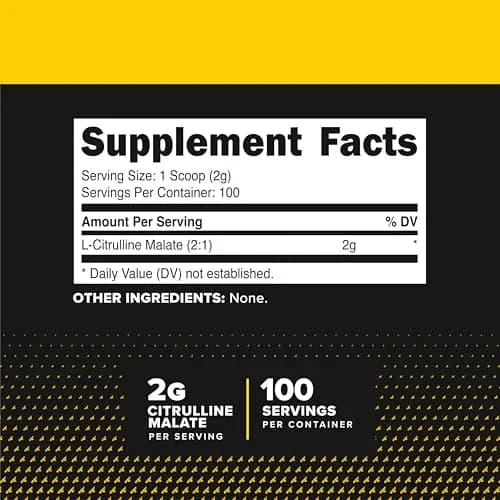 PrimaForce L-Citrulline Malate Powder 200g (7oz) | Vegan, Non-GMO Pre-Workout for Energy & Recovery thumbnail 2