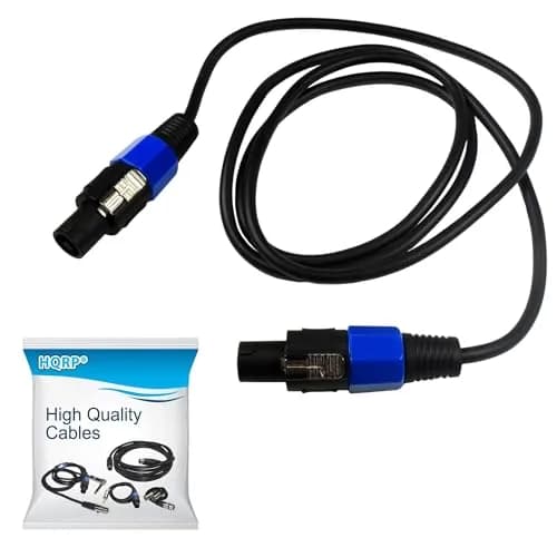 HQRP 6ft Speakon to Speakon (M/M) Cable for QSC GX3 / GX7 / PLX1602 / PLX3602 / RMX1450a / RMX1850HD / RMX5050a | Power Amplifier Cable thumbnail 1