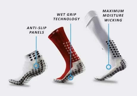 Trusox 3.0 Cushioned Grip Socks | Made in USA for Soccer & Football, Navy, Medium thumbnail 4