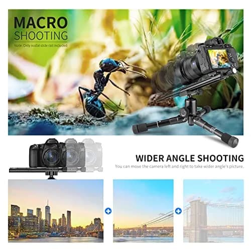 Neewer 200mm Professional Rail Nodal Slide Metal Quick Release Clamp for Camera | Precision Laser Engraved Scale & Spirit Level thumbnail 6