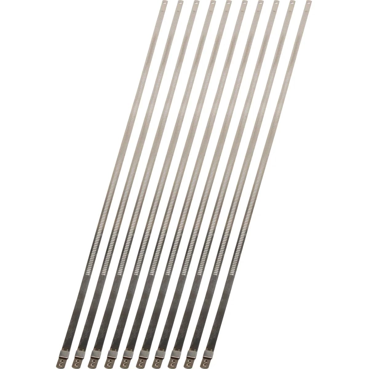 Design Engineering Stainless Steel Positive Locking Ties for High Heat | Heavy Duty Heat-Resistant Locking Ties