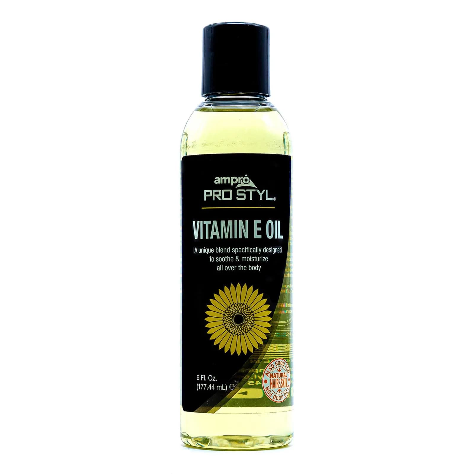AmPro Pro Styl Vitamin E Oil 177ml (6 fl oz) | Revives Dry Hair, Skin & Nails - main product image