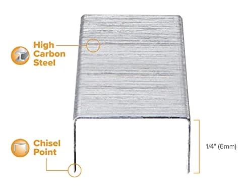 Bostitch Office Standard Staples, 1/4 Inch, 5000 Count | Heavy Duty, Sharp Chisel Point, Universal Fit thumbnail 2