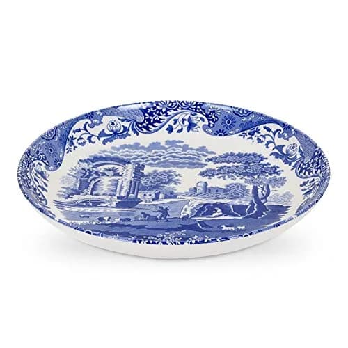 Portmeirion Blue Italian Pasta Serving Bowl - Blue/White | Made in England, Dishwasher & Microwave Safe thumbnail 4