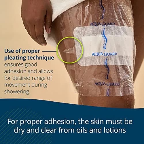 TIDI AquaGuard Wound Cover for Showering 10 in x 12 in | Waterproof, Hypoallergenic, Single-Use Sheets thumbnail 4