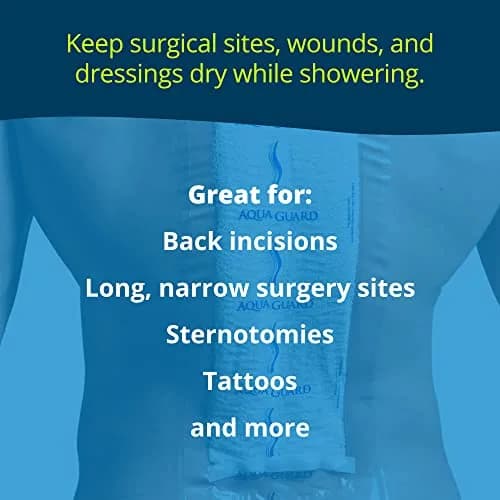 TIDI AquaGuard Wound Cover for Showering 7" x 22" | Waterproof, Hypoallergenic, 7 Sheets thumbnail 8