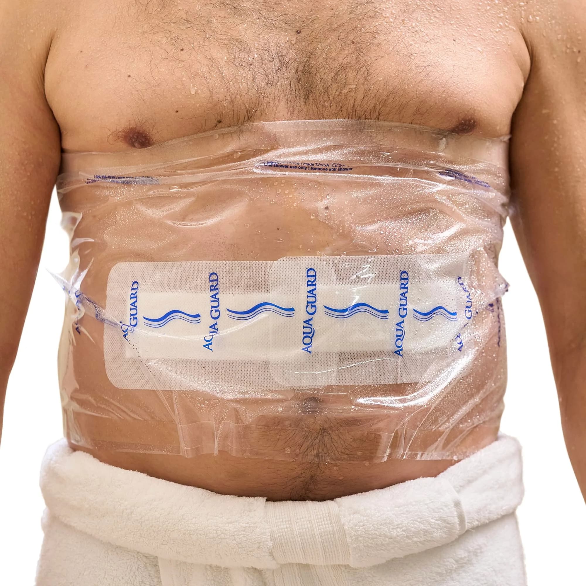TIDI AquaGuard Wound Cover for Showering 12 in x 24 in (Pack of 7) | Waterproof Shower Sheets for Large Wounds — 12" x 24"