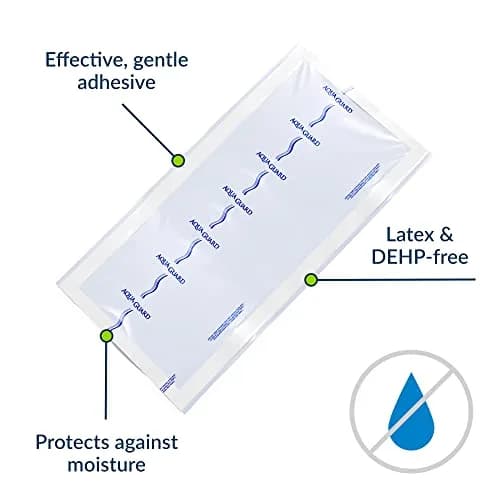 TIDI AquaGuard Wound Cover for Showering 12 in x 24 in (Pack of 7) | Waterproof Shower Sheets for Large Wounds thumbnail 7