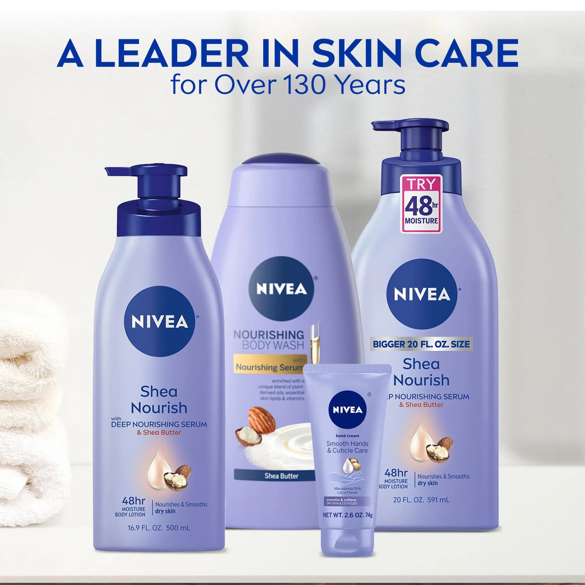 NIVEA Smooth Daily Moisture Body Lotion with Shea Butter 1 L (33.8 Fl Oz) | Hydrates Dry Skin - view 9