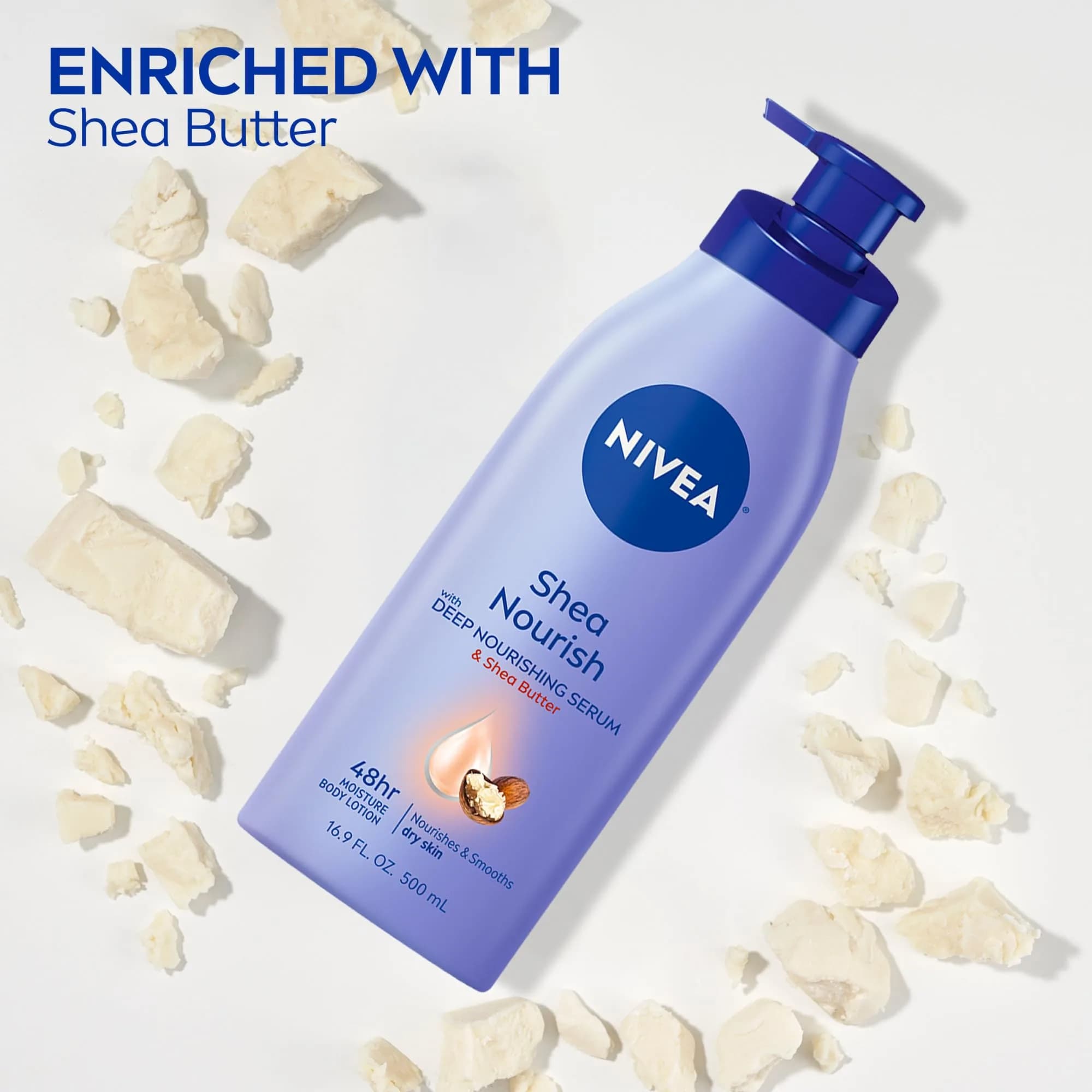NIVEA Smooth Daily Moisture Body Lotion with Shea Butter 1 L (33.8 Fl Oz) | Hydrates Dry Skin - view 3