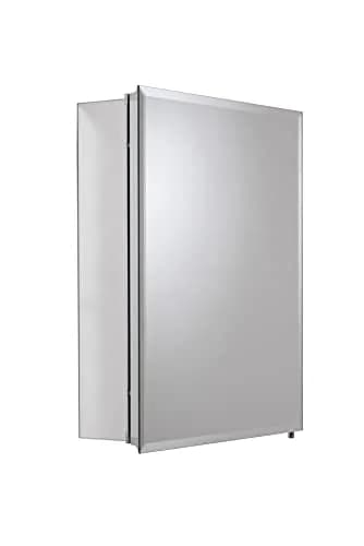 Croydex Winster Single Door Medicine Cabinet 52cm (20") x 41cm (16") | Recessed or Surface Mount Aluminum thumbnail 4