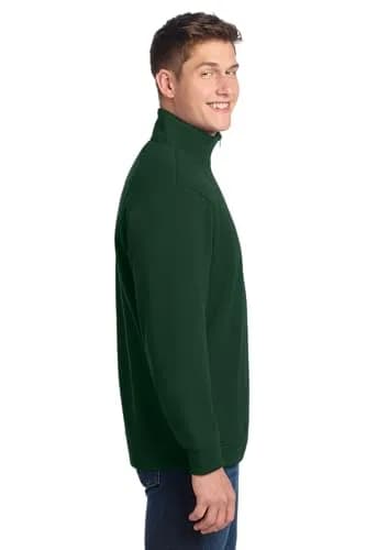 SPORT-TEK Unisex Quarter Zip Sweatshirt Forest Green | Classic Fit, Soft Cotton Blend, Durable & Comfortable thumbnail 2