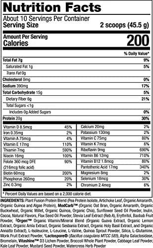 PlantFusion Complete Meal Replacement Shake - Plant Based Protein Powder with Superfoods, Greens & Probiotics - Vegan, Gluten Free, Soy Free, Non-Dairy, No Sugar, Non-GMO - Chocolate Caramel 15.9 oz (Pack of 1) | Complete Nutrition thumbnail 6
