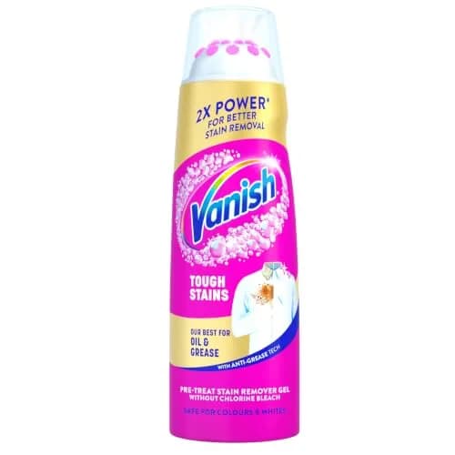 Vanish Pre Treat Stain Remover Gel, 200ml | Fast-Acting Grease & Oil Stain Remover thumbnail 1
