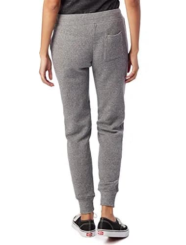 Alternative Women's Fleece Jogger Pant, Eco Grey, Medium | Slim Fit, Mid Rise, Recycled Cotton & Fleece thumbnail 4