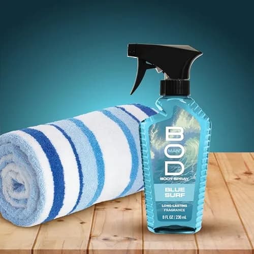 BOD man Blue Surf Fragrance Body Spray 237ml (8 fl oz) | Fresh Scent That Lasts thumbnail 5
