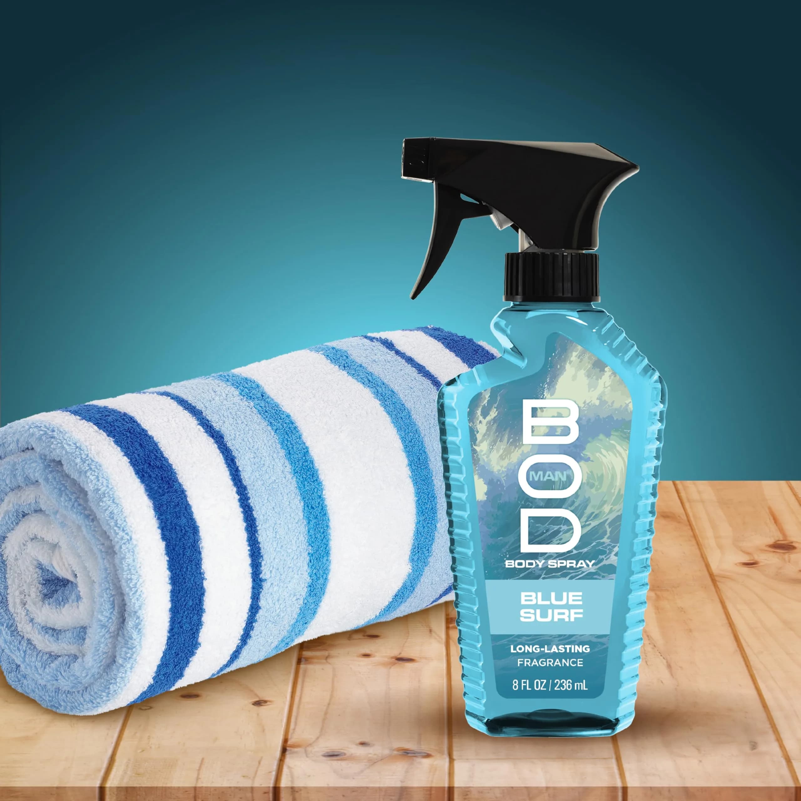 BOD man Blue Surf Fragrance Body Spray 237ml (8 fl oz) | Fresh Scent That Lasts - view 5