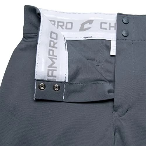 CHAMPRO Mens Bottom Baseball Triple Crown Open Pant, Graphite, Small US | Comfortable, Durable & Adjustable Fit thumbnail 5