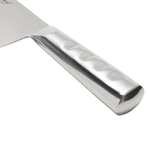 Winco 8-inch Chinese Chef's Knife & Steel Handle | Professional Grade Stainless Steel Cleaver thumbnail 2