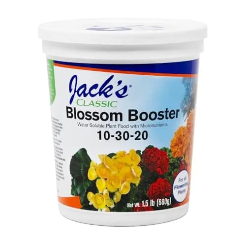 Jack's Classic 10-30-20 Blossom Booster Water-Soluble Fertilizer 1.5lb | Promotes Bright Flowers & Healthy Growth thumbnail 1