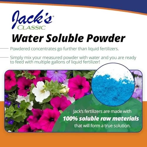 Jack's Classic 10-30-20 Blossom Booster Water-Soluble Fertilizer 1.5lb | Promotes Bright Flowers & Healthy Growth thumbnail 5