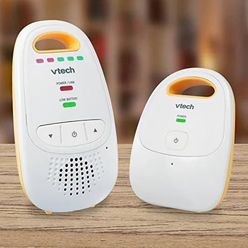 VTech Audio Baby Monitor DM111 — No Static DECT 6.0, No WiFi, Hack-Proof | 8Hr Battery, 1000ft Range, 5-Level Sound Indicator thumbnail 2