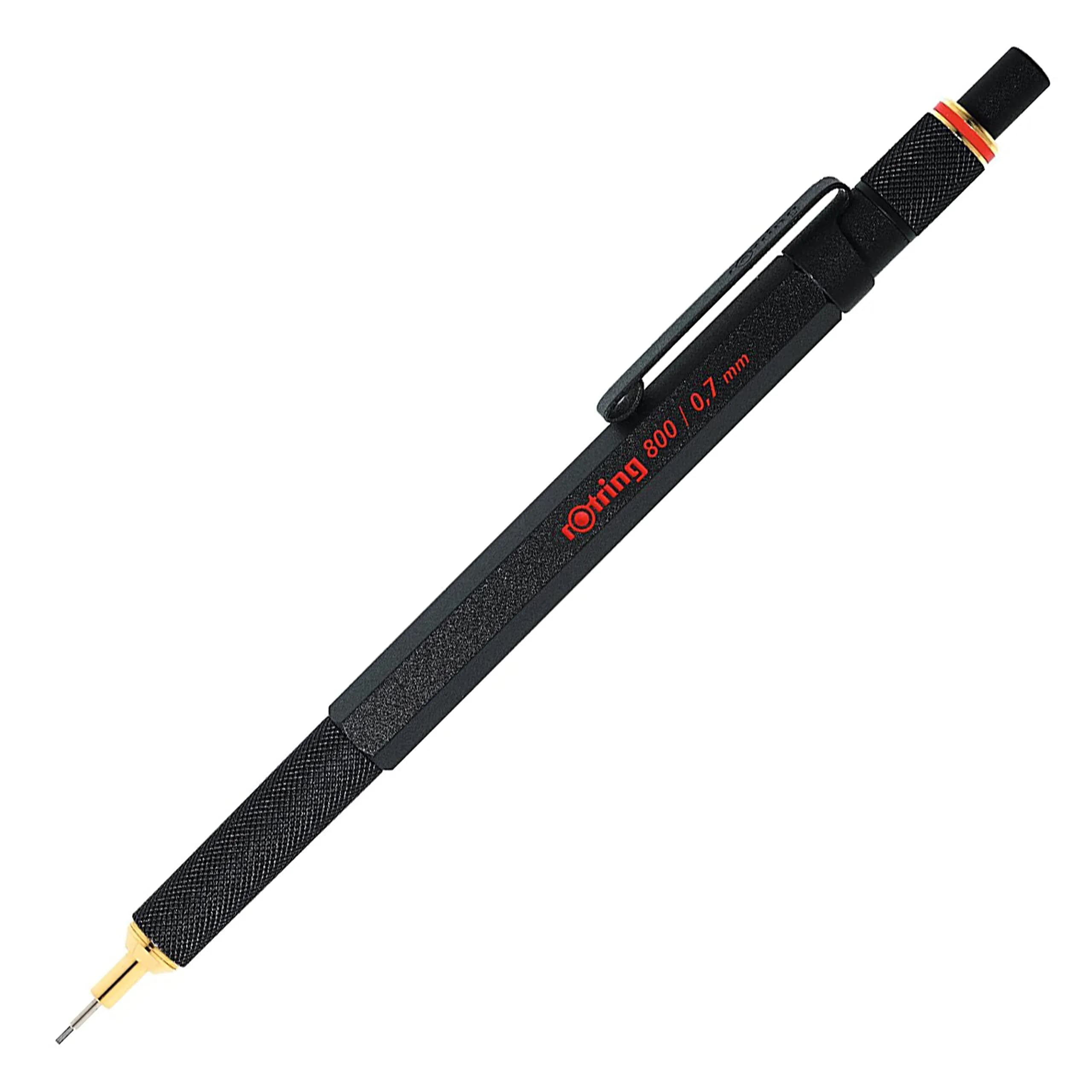 Rotring 800 Mechanical Pencil 0.7mm | Twist & Click Retractable Metal Body