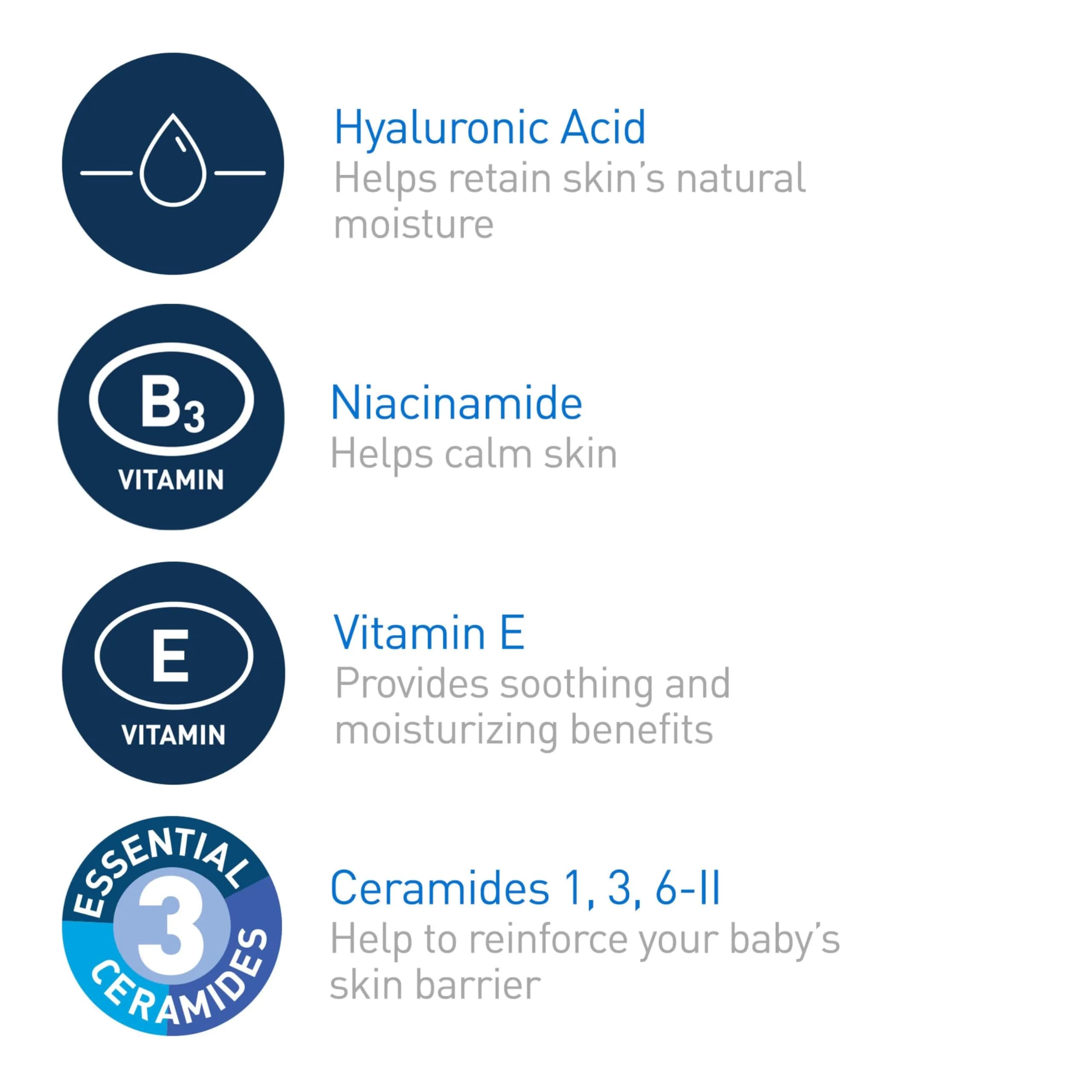 CeraVe Baby Lotion, 8 Fl Oz Bottle - Gentle, Fragrance-Free Moisturizer for Sensitive Skin - view 4